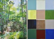 007a_Wald_mit_Farbfeldern_Oel_2x150x100cm