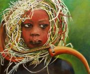 034_Junge_mit_Hoerner_Oel_auf_Tuch_25x30cm